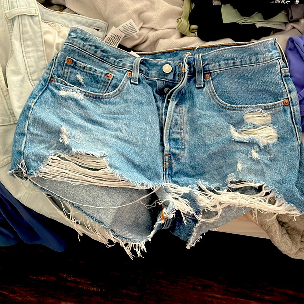 Levi’s denim shorts, size 31, never worn